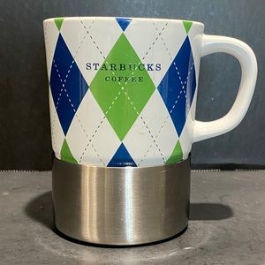Starbucks 2006 Plaid Argyle Mugs